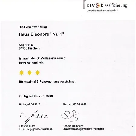 Apartment Haus Eleonore Fischen im Allgaeu